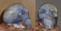 Blauer Chalcedon Kristallschädel Brasilien 180 g
