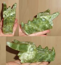 großer grüner Jade Drache 310 g