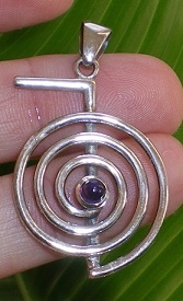 Anhänger mit Amethyst, energetisiert