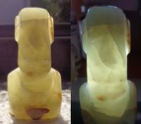 Moai Osterinsel Kopf Onyxmarmor 222 g