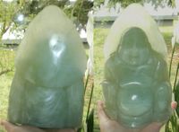 großer grüner Jade Buddha
