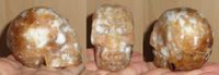 Karneolchalcedon Kristallschädel 185 g