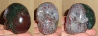 Moosachat Kristallschädel 145 g Brasilien