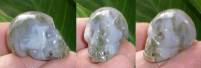 Moosachat Kristallschädel ca. 12 g