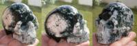 Moosachat Kristallschädel ca. 265 g
