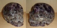Leoparden Amethyst Kristallschädel aus Brasilien ca. 2,33 kg