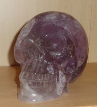 großer Amethyst Kristallschädel 2,4 kg