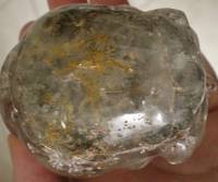 Phantomquarz Alien Kristallschädel ca. 290 g