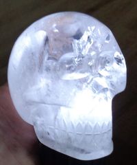 Bergkristall Kristallschädel 550 g Brasilien