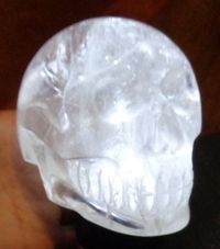 Bergkristall Kristallschädel Brasilien 820 g
