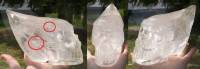 großer Bergkristall Kristallschädel aus Brasilien ca. 2,1 kg