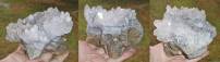 Kristallschädel mit Bergkristallspitzen ca. 810 g
