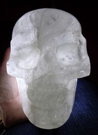 großer Bergkristallschädel ca. 4 kg