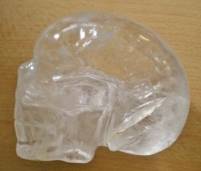 Bergkristallschädel aus Brasilien ca. 510 g klar