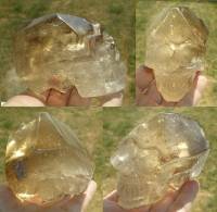 Citrin Kristallschädel fast 400 g