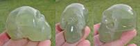 grüner Fluorit Kristallschädel ca. 77 g Heilung Liebe
