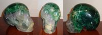 grüner Fluorit Kristallschädel 4,7 kg