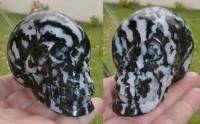 Zebra Jaspis Kristallschädel
