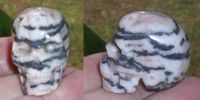 Zebra Jaspis Kristallschädel ca. 35 g