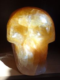 großer Golden Healer Kristallschädel 8,5 kg