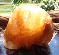 großer Golden Healer Kristallschädel 8,5 kg