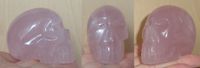 Rosenquarz Kristallschädel Brasilien 180 g