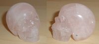 kleiner Rosenquarz Kristallschädel 35 g