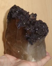 großer Turmalin Rauchcitrin Kristallschädel 1,177 kg