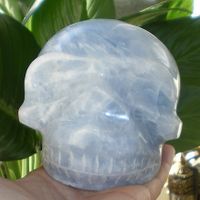 Blauer Calcit Kristallschädel