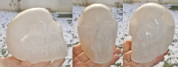 weißer Selenit Kristallschädel aus Brasilien