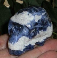 Sodalith Kristallschädel 28 g
