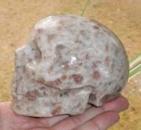 Sonnenstein Kristallschädel aus Brasilien Helaria