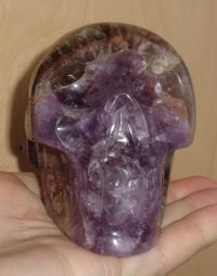 Super Seven Kristallschädel 575 g Auralit