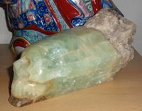 großer Aquamarin Kristallschädel 2,1 kg