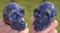 Blauer Pyrit Kristallschädel ca. 100 g