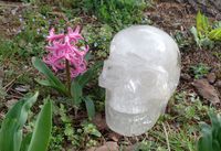 großer singender Bergkristall Kristallschädel 3,48 kg